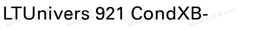 LTUnivers 921 CondXB字体转换